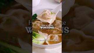 Easy Homemade Wontons 🥟 [upl. by Esital]