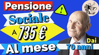 🌟ATTENZIONE❗️ ASSEGNO SOCIALE 2024 👉 AUMENTO fino a 735 EURO AL MESE dai 70 anni 📊 Come ottenerlo [upl. by Garneau950]