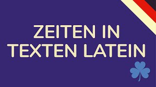 ZEITEN IN LATEINISCHEN TEXTEN  das historische Präsens Latein animiert 🇩🇪 [upl. by Eckhardt]