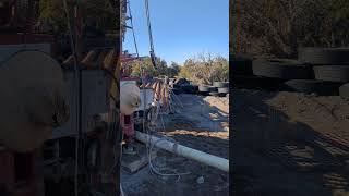 Earthship build project news Drilling water well for wardyrn Cliff tower Tesla technology [upl. by Otina]