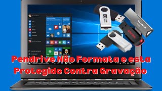 Seu Pendrive ou Cartão SD Não Formata ou Apresenta o Erro Protegido Contra Gravação Veja As Soluções [upl. by Calva]