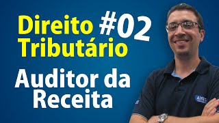 Direito Tributário Gratuito 02  Auditor Receita Federal  Alfacon [upl. by Adaminah]