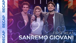 Sanremo Giovani 2024 Italy  First Heat  RECAP [upl. by Khalin]