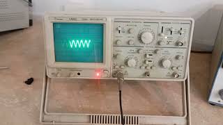 Diphasic current Waveform on Oscilloscope Diadynamic Current [upl. by Anhaj]