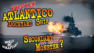 Preview ★ Atlantico ★  Tier VIII  Next Dockyard Ship  Secondary Monster  World Of Warships [upl. by Keifer606]