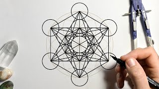 Drawing Metatrons Cube with the Seed of Life [upl. by Eelsew]