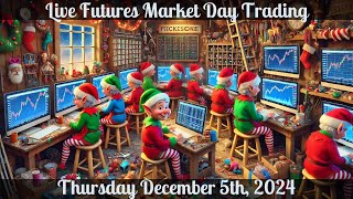 Live Trading the Futures Market  December 5th 2024 [upl. by Haerr]