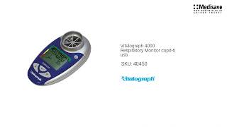 Vitalograph 4000 Respiratory Monitor copd 6 usb 40450 [upl. by Orlene]