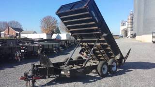 Used 11 BriMar 7 X 14 14K GVWR Heavy Duty Dump Trailer For Sale  Stock  85901 [upl. by Oinigih]