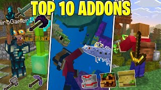 TOP 10 ADDONS PARA MINECRAFT PE 119 Bedrock [upl. by Gerlac]