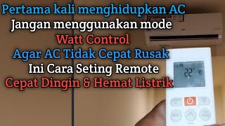 Cara seting remote AC cepat dingin Hemat listrik [upl. by Ax]