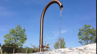 Steinbrunnen für Garten mit Wassereinlauf [upl. by Reaht]