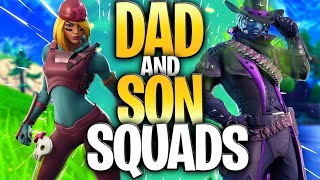 Fortnite Squads With My Oldest Son NOLAN Dad and Son Squads [upl. by Richel]