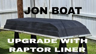 Upgraded the Jon boat boat fish fishing raptor raptorlining [upl. by Harriett]