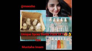 Spray Bottle Pack Of 5😍meesho spraybottle spraydaily skincare review shorts ytviral explore [upl. by Rosenblatt]