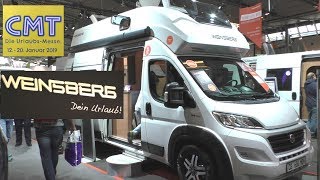 CMT Messe Stuttgart 2019  WEINSBERG CaraBus 600 MQH WELTPREMIERE  Reisemobil [upl. by Kralc453]