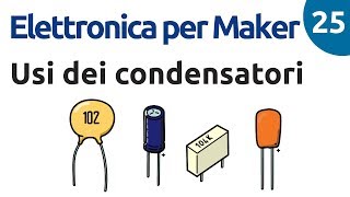 Applicazioni dei condensatori  Elettronica per Maker  Video 25 [upl. by Seavey809]