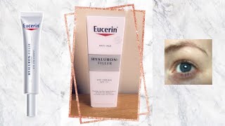 Eucerin Hyaluron Filler Eye Cream SPF15 Unboxing and Review  Plus End Results After a Month [upl. by Malcolm254]