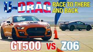 UDRAG 2023 Corvette Z06 vs 2020 Shelby GT500 [upl. by Shadow]