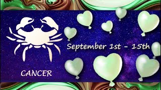 Cancer September 1st15th SEPARATION amp GRIEF IMMATURE but wanting a PASSIONATE CONNECTION with U [upl. by Iphigeniah]