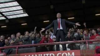 Arsene Wenger Offside Kicks Bottle Sent Off [upl. by Cesaria]