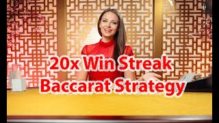 Baccarat strategy with a trend of winning 20 consecutive times [upl. by Ggerc]