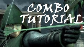 Injustice  Combo Tutorial  Green Arrow 32 No Meter [upl. by Abil]