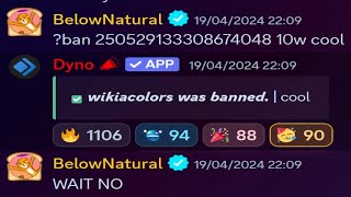 when BelowNatural BANNED WikiaColors on TDS Discord [upl. by Mailliw]