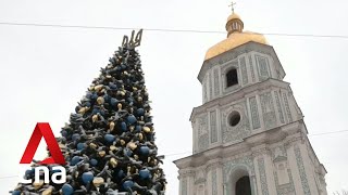 Ukrainians gearing up for first wartime Christmas on new calendar [upl. by Ennazor]