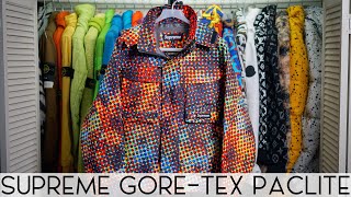 SUPREME GORETEX PACLITE Jacket GRAIL The PATTERN is MAD🤯 [upl. by Luapnaej]