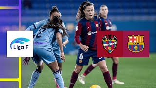 HIGHLIGHTS  Levante vs Barcelona Liga F 202324 [upl. by Laufer922]