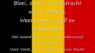 Belgisch volkslied  De Brabançonne lyrics [upl. by Silyhp]