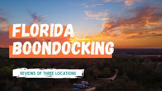 FREE Camping in Florida  Boondocking Review [upl. by Alle]