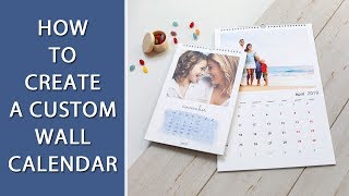 How to Create a Custom Wall Calendar  📆 200 Calendar Templates [upl. by Eetsim599]