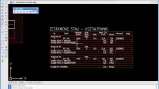 Generowanie zestawienia stali kształtowników w nakładce eCAD Stal [upl. by Ydorb]