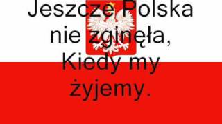 Die Nationalhymne Polens Hymn Polski Mazurek Dabrowskiego [upl. by Aimit]