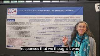 LBCA Poster Individuals with Invasive Lobular Carcinoma Raise Their Voices About ILC and Surgery [upl. by Ahseikal]