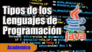 LENGUAJES DE PROGRAMACION TIPOS HISTORIA Y JAVA [upl. by Gelasias716]