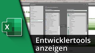 Excel Entwicklertools anzeigen  Excel Entwicklertools aktivieren ✅ Tutorial [upl. by Barger]