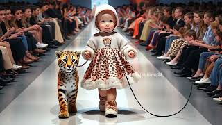 Paws and Claws Kid Rocks Leopard Print on the Catwalk  Mini World [upl. by Cristal686]