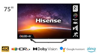 HISENSE 75A7GQTUK 75quot 4K QLED Smart TV [upl. by Anama]