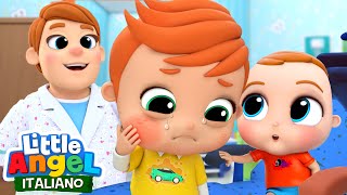 Prima Volta Dal Dentista Con Gianni 🧁❤️ Cartoni Animati amp Canzoni Bambini  Little Angel Italiano [upl. by Hertberg]