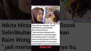 Nikita mirzani ungkap sosok selingkuhan yang diceritakan baim wong inisial N artist artis [upl. by Hsirrehc750]