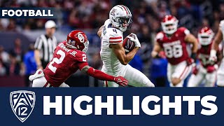 Tetairoa McMillan Alamo Bowl Highlights  No 14 Arizona vs No 12 Oklahoma [upl. by Ehr]