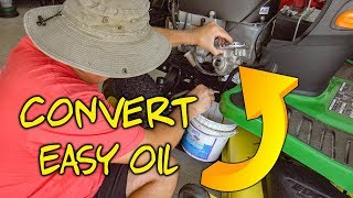 John Deere 3020 quick oil and filter change [upl. by Ashelman]