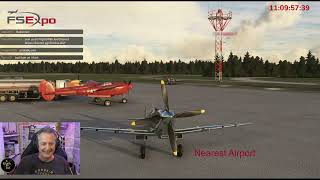 Thursday Thunder  Clipped Wing Spitfire  Start CYFS Microsoft Flight Simulator Live [upl. by Arty]