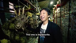 13News gets a behindthescenes look at the Tokyo warehouse storing Godzilla memorabilia [upl. by Aihtenak]