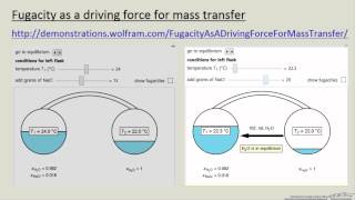 Fugacity as a Driving Force for Mass Transfer Interactive Simulation [upl. by Annala]