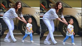 Virat Kohli daughters Vamika First Walking In Swag With Mommy Anushka Sharma [upl. by Bough]