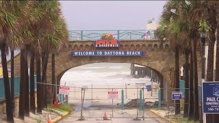 Coquina Arch repairs underway in Daytona Beach [upl. by Aehsrop]